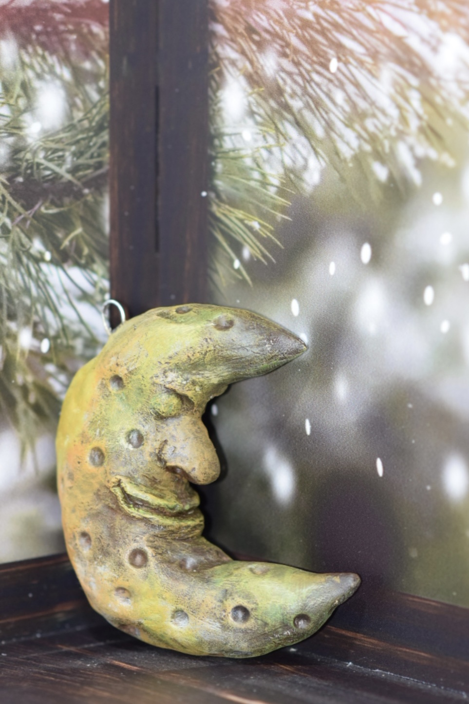 Новогодняя игрушка "Луна" — изображение 2